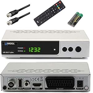 Anadol HD 202c Plus PVR opnamefunctie Timeshift Plus zilver digitale Full HD 1080p kabelontvanger [voor digitale kabeltelevisie] (HDTV, DVB-C / C2, HDMI, SCART, coaxiaal, mediaspeler, USB 2.0)