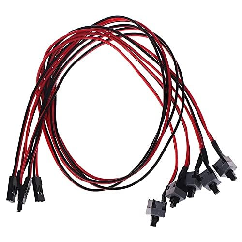 PC Motherboard 2-Pin Power Switch Cable 58cm Pack of 5 | No Soldering Required, Easy Installation, Restart Switch Use, Multiple Pack Options, Replaces Defective Cable-image-29