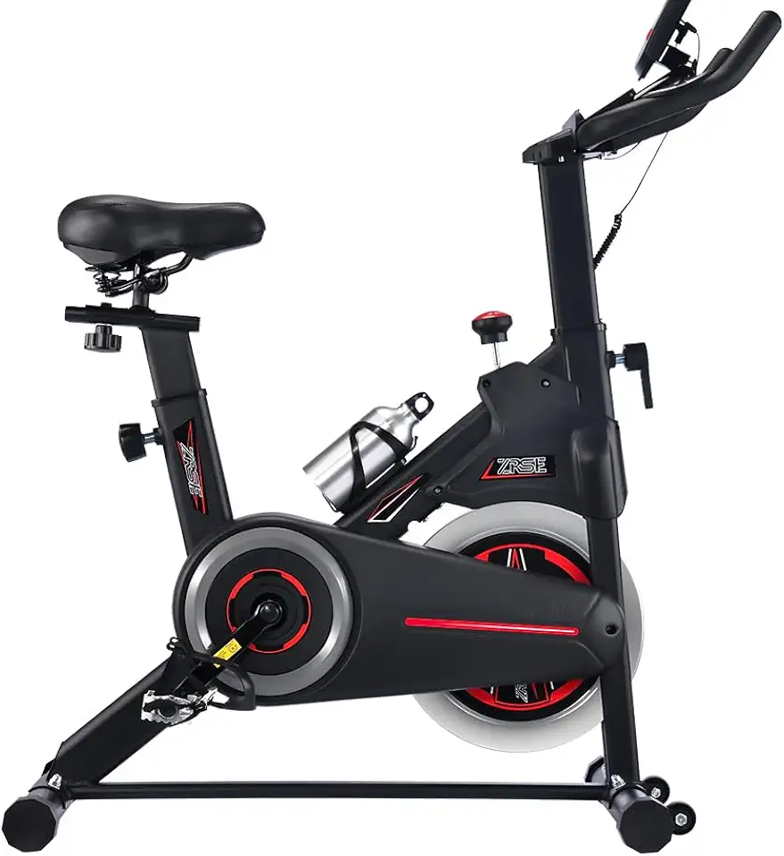 Bicicleta Ergométrica Spinning Magnética 8kg Até 130kg com Pedais de Alumínio, Guidão e Assento Ajustáveis, Resistência Ajustável