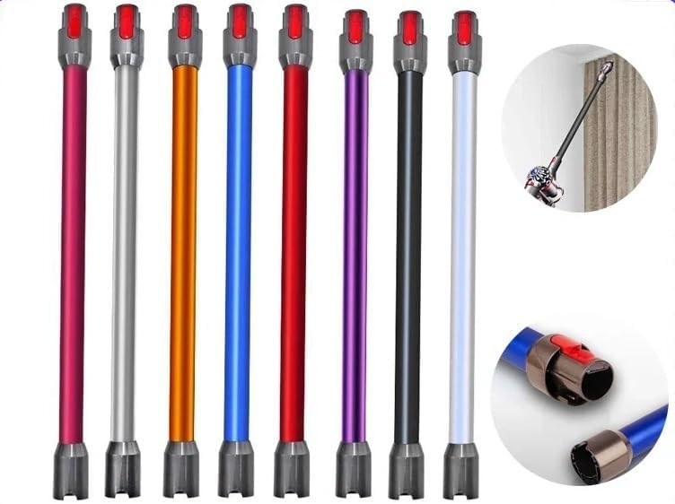 Compatible for Dyson，V7 V8 V10 V11 V15 Quick Release Extension Wand Replacement Cordless Stick Vacuum Cleaner Parts(Metal Pipe)(Black Poles)