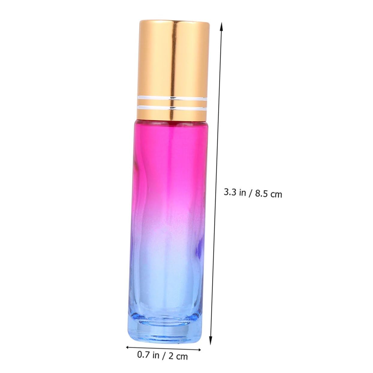 Boccette Roll-on in Vetro da 10ml, 20 Pezzi, Ricaricabili | Profumi e Oli da Massaggio, Facili da Riempire, Piccole e Portatili, per Viaggio e Cura Quotidiana Colore Casuale
