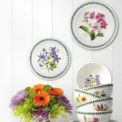 Portmeirion-Botanic-Garden-Dinner-Plates-Set-of-6-Assorted-Floral-Motif-Chip-Resistant-Fine-Earthenware-Microwave-Dishwasher-Freezer-Oven-Safe-Perfect-for-Everyday-Use-Special-Occasions Portmeirion Botanic Garden Dinner Plates Set of 6 Assorted Floral Motif Chip Resistant Fine Earthenware Microwave Dishwasher Freezer Oven Safe Perfect for Everyday Use Special Occasions