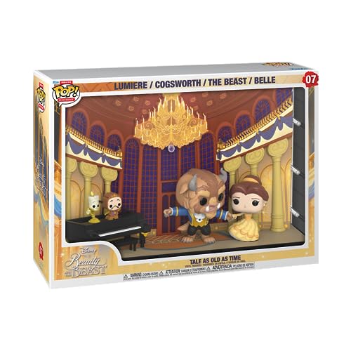Funko Pop! Moments Deluxe: Disney - Beauty and The Beast - Tale As Old As Time - la Belle et la Bête - Figurine en Vinyle à Collectionner - Idée de Cadeau -...