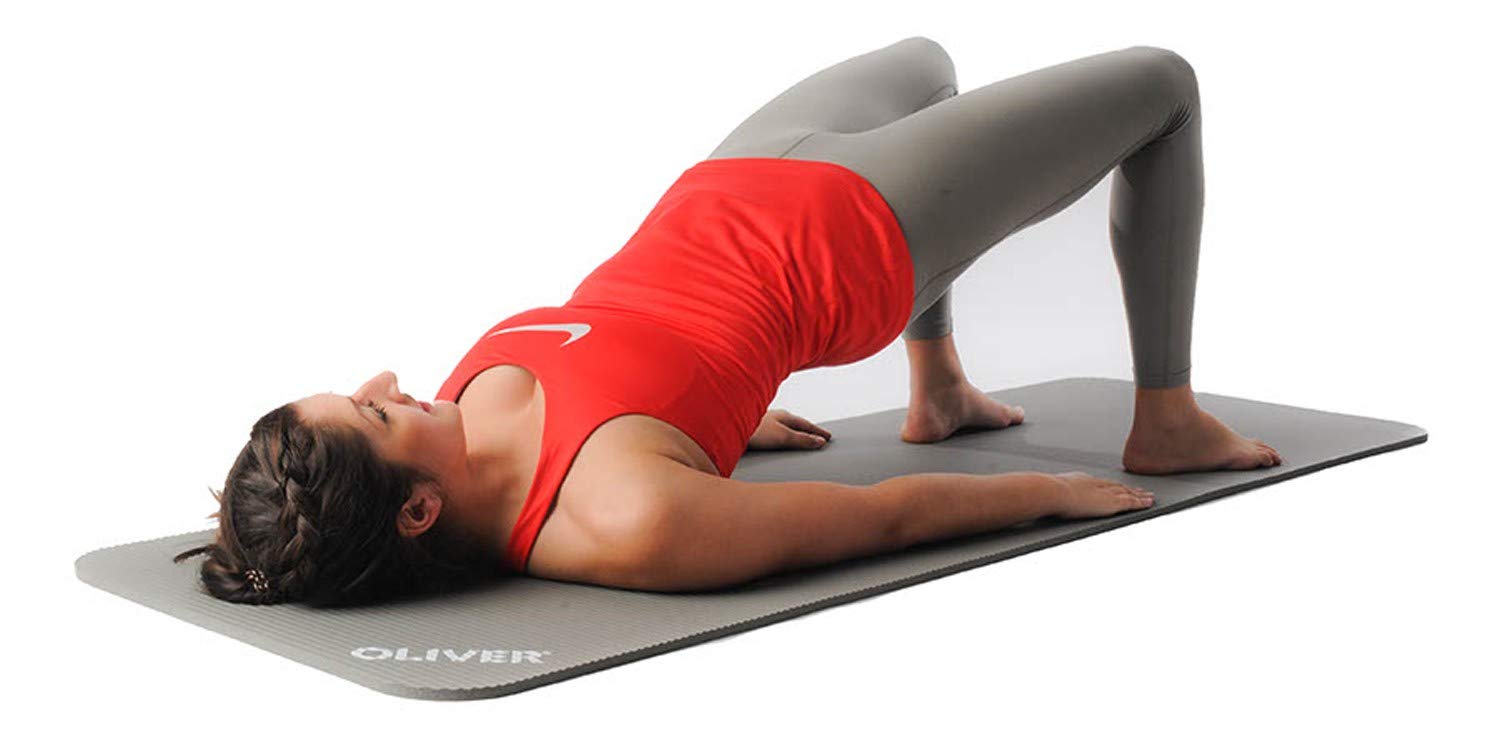 Oliver Tappetino Fitness Antiscivolo per Yoga Pilates e Allenamento a Casa Tappeto Palestra Spesso e Ammortizzante