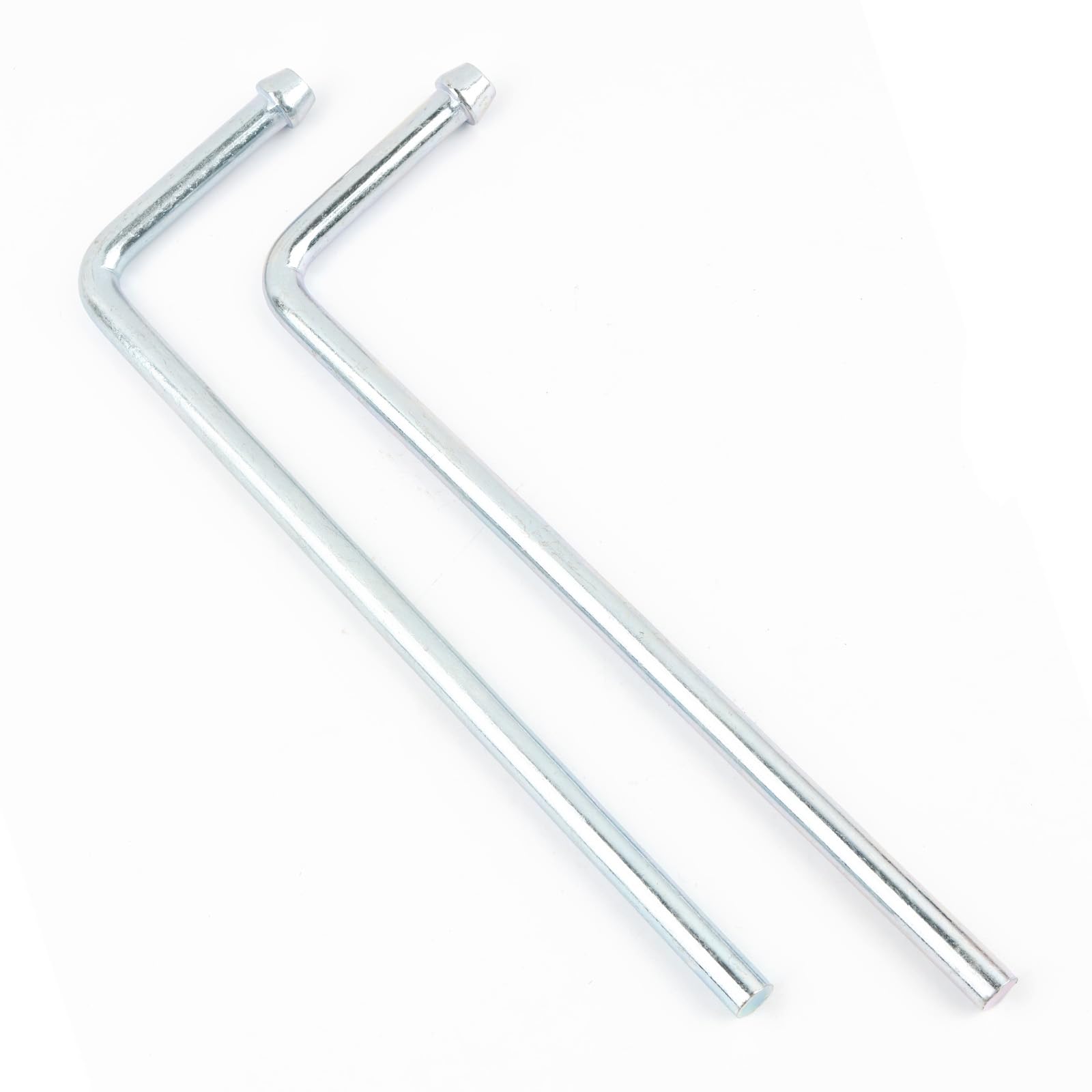 2-Piece 9.5-Inch Weld-On Muffler Hanger Rods with 90° Bend