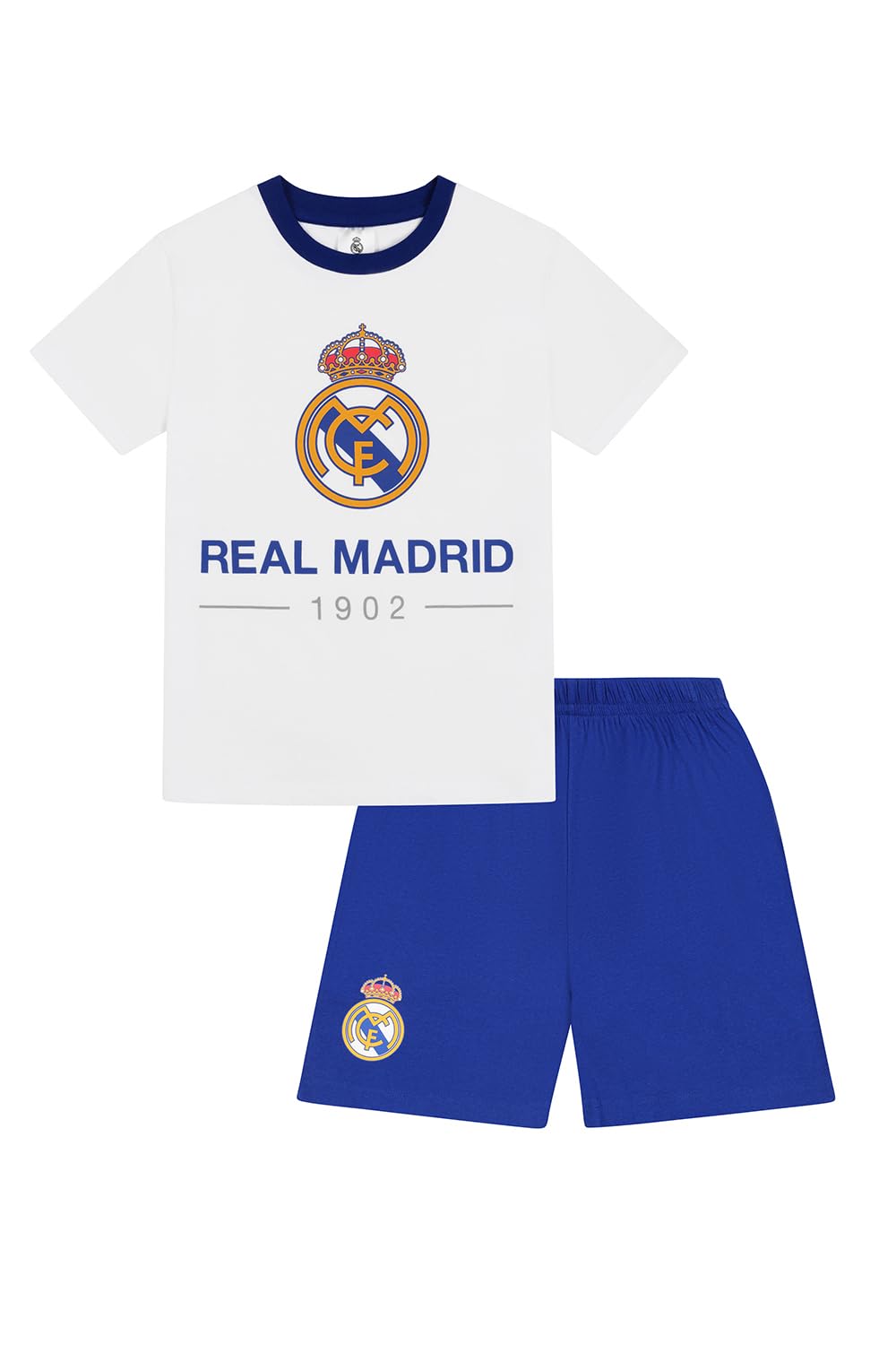 Real Madrid Chicos CF Pijamas Corto de Algodón Fútbol PJs para Niños