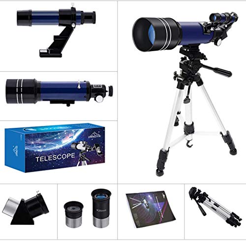 Telescopio refractor astronómico 70 mm con trípode ajustable miniatura 2