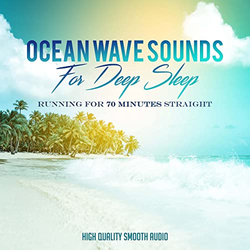 Soothing Night Time Caribbean Ocean Waves: Calming Ocean Sounds for Deep Sleep, Meditation and Relaxation: Sleeping Music, Ocean Nature Sounds CD | 70 Minutes Run Time | High Quality Audio