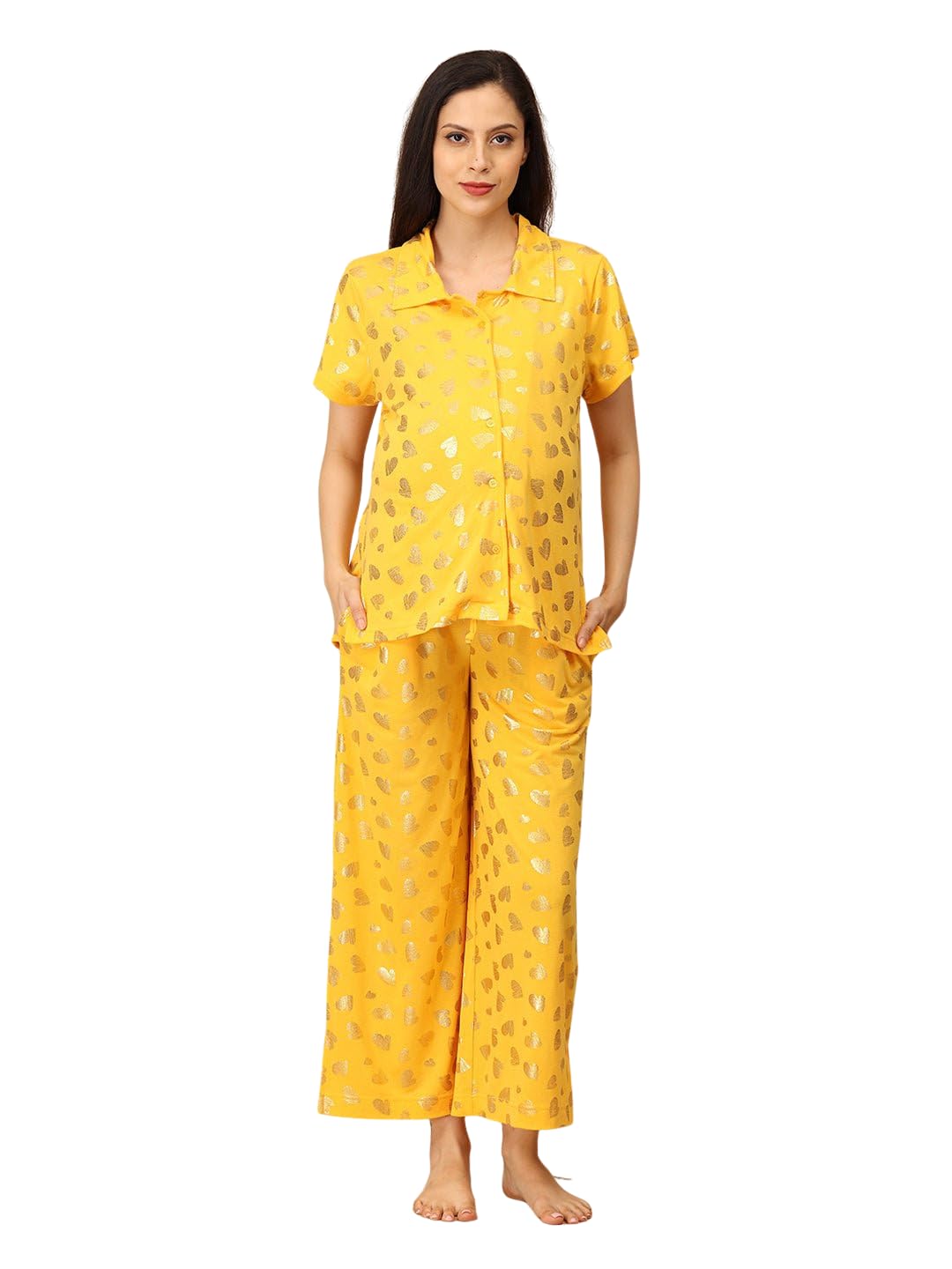 Women Maternity & Nursing Nightwear Set | Cotton Night Dress| Nightsuit Set for New Moms | Pre and Post Pregnancy | Trendy Stylish Sleepwear-image-38