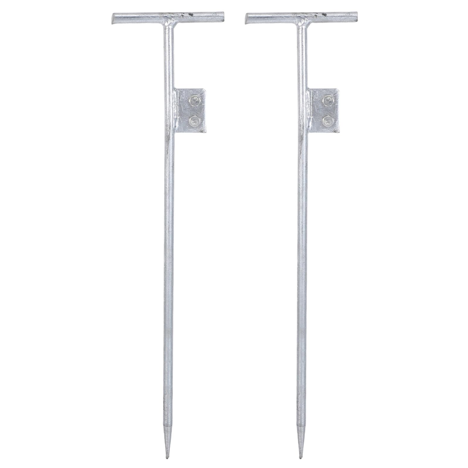 HOMSFOU Picchetto di Messa a Terra Zincato a T 12X500 MM Kit Portatile Doppio Foro Barre di Messa a Terra Elettrica per Uso Domestico e Industriale Protezione Antigelo e Resistenti