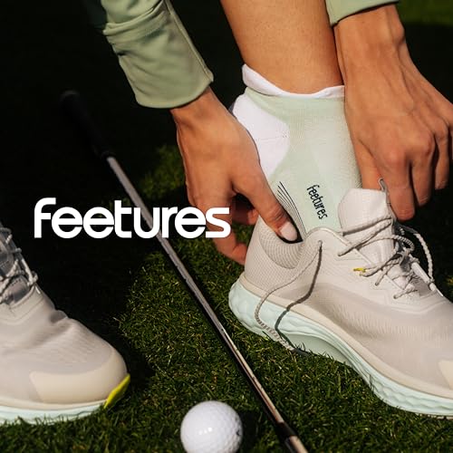 Image of Feetures Elite Golf Max Cushion Tab Ankle Socks - Sport Sock with Targeted Compression