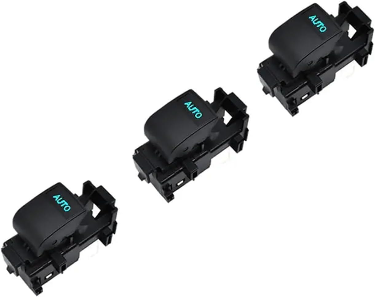 Lighted LED Power Auto Window Switch LHD Left Driving Backlight Compatible with Toyota RAV4 Camry Compatible with Corolla Yaris Cruiser Vios Highlander(Color:Ice Blue Light A-01)