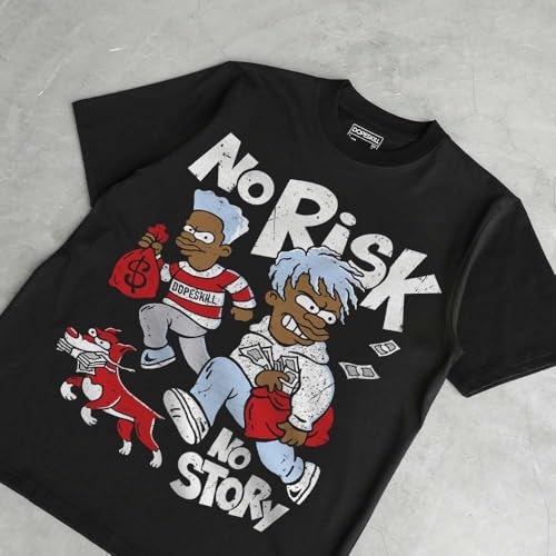 Image of DopeSkill Graphic Tee Streetwear Hip Hop Hypebeast Street Style Unisex T-Shirt Sneaker Colour Matching Shirts Swag Y2K Style
