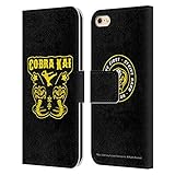 Head Case Designs Officially Licensed Cobra Kai Logo Composed Art Leather Book Wallet Case Cover Compatible with Apple iPhone 6 / iPhone 6s