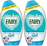 Fairy Non Bio Laundry Detergent Gel, 38 Washes 1.254 L, Voted Number 1 For Sensitive Skin (Pack of 2)