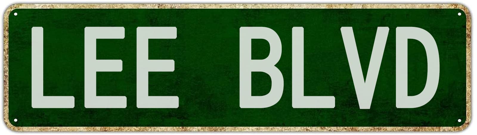 Lee BLVD Retro Tin Signs Aluminum Metal Sign Art Plaque Home Kitchen Outdoor Garden Wall Non-Fade Funny Decor 4x16 Inch
