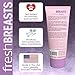 Ladies No Sweat Bundle: Fresh BREASTS Lotion, 3.4oz - The Solution for Women and Lady Anti-Monkey Butt Body Powder, 8oz