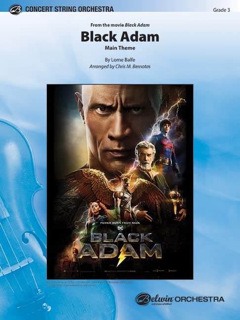 Black Adam: Main Theme, Conductor Score & Parts (Pop Concert String Orchestra)