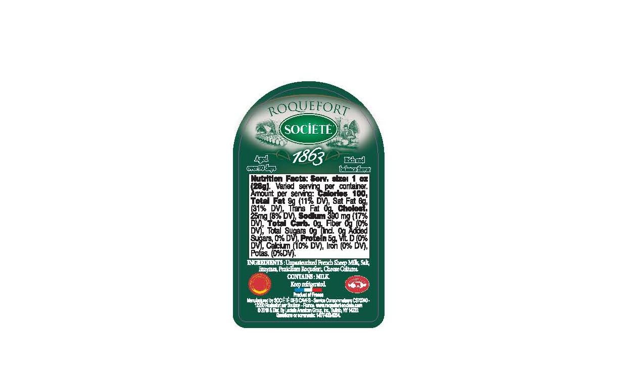 Roquefort Blue Cheese Societe Bee (3lb cut) France