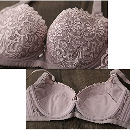 Soutien-gorge minimiseur à armatures grande taille violet gris 75C - 5