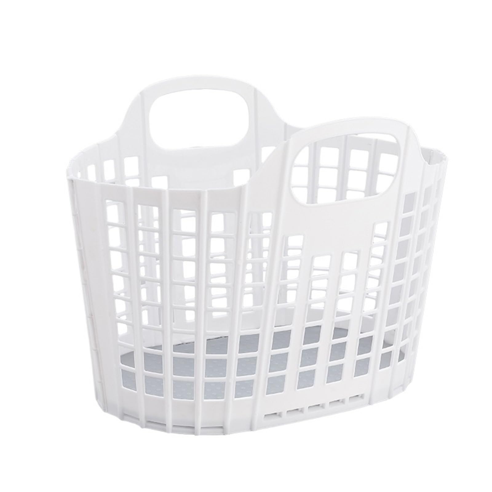 BAYNOPURIN Shower Bag Foldable Shower Caddy Basket Portable Bathroom Organizer For Dorm Toiletries Clothes Storage Baskets(WHITE)