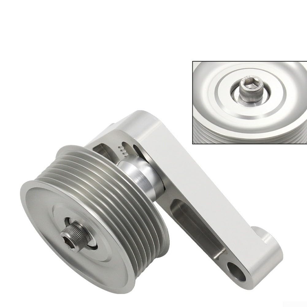 Kit de polea tensora EP3 ajustable para Honda K24 cambios de motor, tensor de correa de aleación de aluminio para Civic Si para INTEGRA para RSX, plata