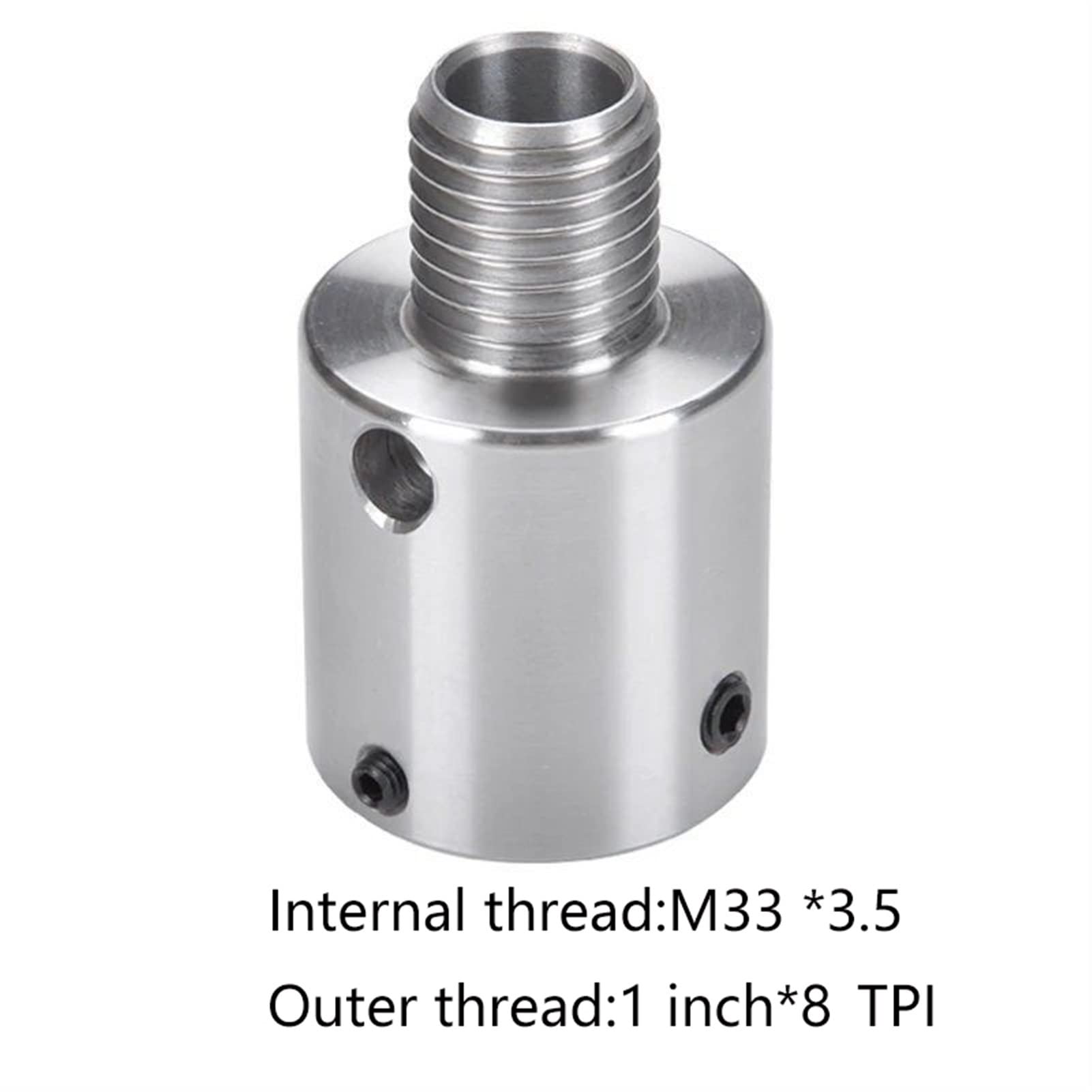 1PC Draaibank Kop Spindel Adapter Draad M33 X3.5mm M24 * 3 Chuck Insert Hout Draaien Houtbewerking Tool Accessoires, Draaibankgereedschappen En Accessoires