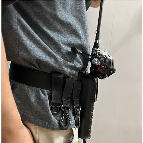 Support de ceinture de canne à pêche réglable pour pêcher les mains libres