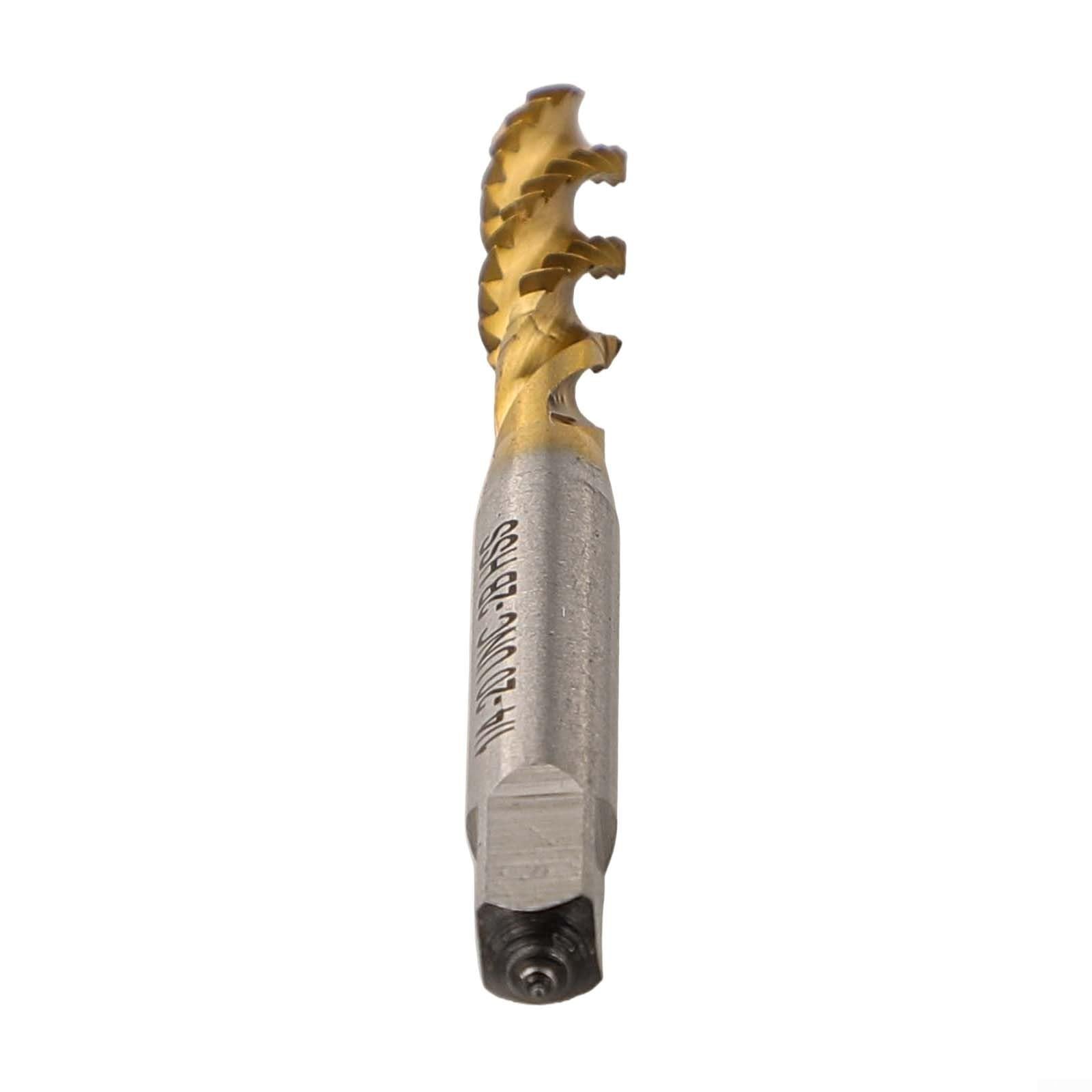 Maschio a spirale scanalato HSS 1/4 20 UNC per maschiatura acciaio, alluminio e plastica dura