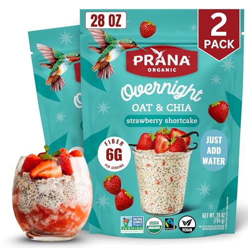 Prana Organic Overnight Chia with Oats Strawberry Shortcake | 28
