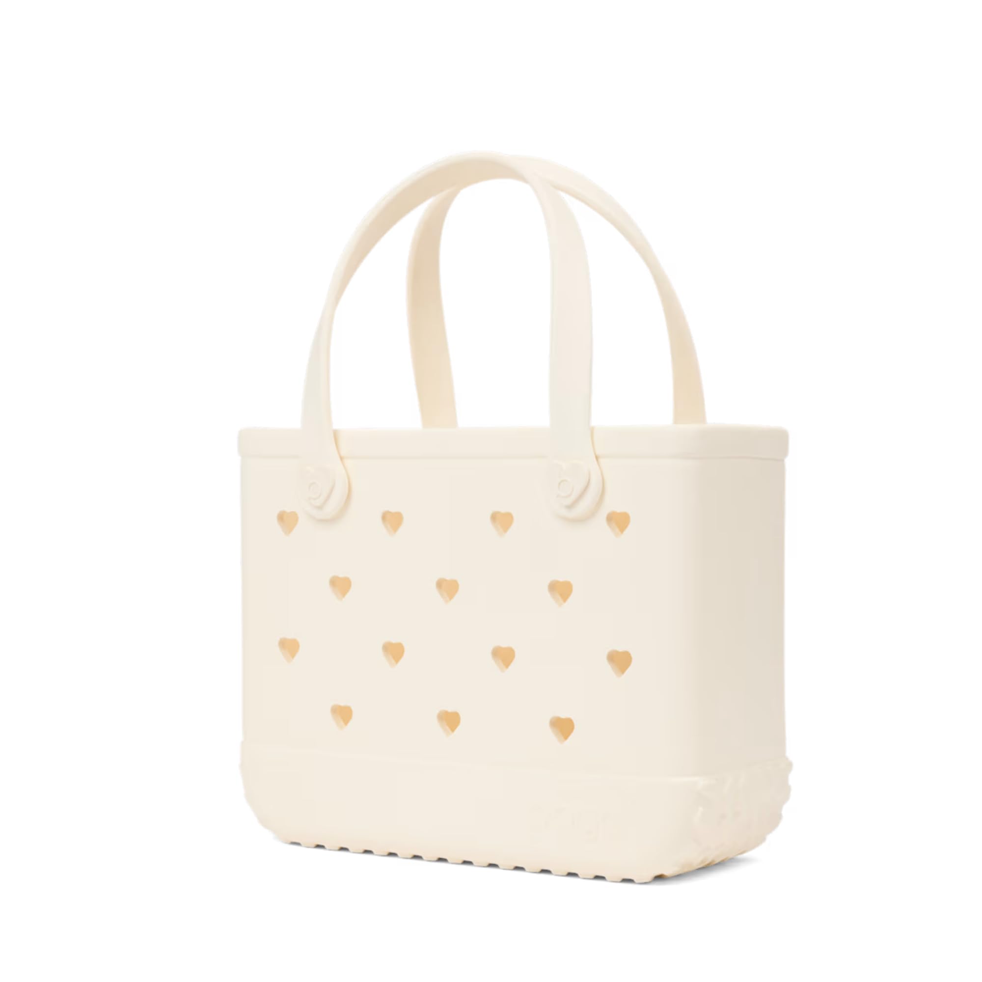 BOGG BAG Bitty Small Tote – 11” x 8.5” x 4.5” – Durable, Washable, Tip-proof – Beach, Pool, Boat, Work, Sports (Coconut Cutout Hearts)