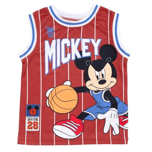 Image of Disney Boys' Basketball Jersey & Shorts Set - Athletic Outfit for Toddlers & Big Kids (2T-10 /12)