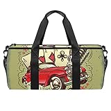 Material de alta calidad: esta bolsa de gimnasia está hecha de material de sarga resistente al desgarro de alta calidad, impermeable, resistente al desgaste y duradero.