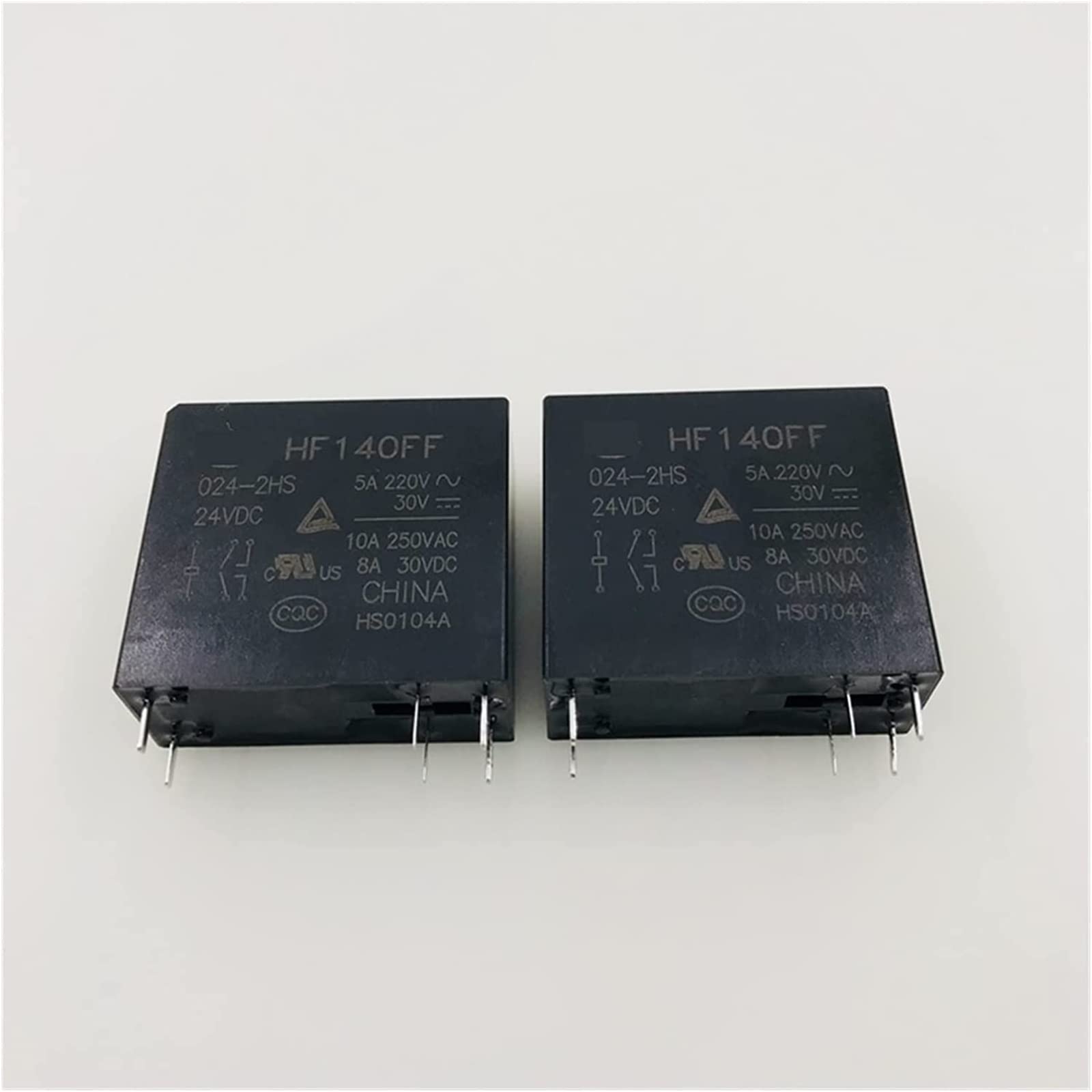LKPEHTAGN Relay 10PCS Medium Power JZX-140FF HF140FF-005-2HS HF140FF-012-2HS HF140FF-024-2HS 6PIN 10A Two Groups Always Open
