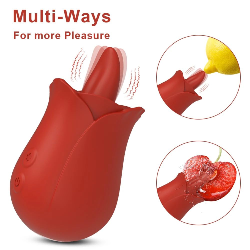 Vibratore carino a forma di fiore leccare la lingua vibratore per le donne capezzolo clitoride massaggio donne clitoride orgasmo merci giocattoli del sesso per adulti prodotti