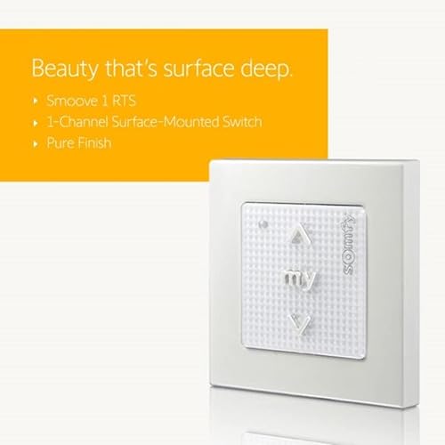 Miniatura 5 de Somfy SMOOVE ORIGIN RTS - Botón de pared de 1 canalcontrol remoto de 43342 MHz para persianas enrollables con marco - 1810880  1811045