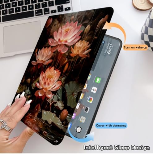 Protection Galaxy Tab S6 Lite 2024 SM-P620 étui tablette fleurs et papillons - 5