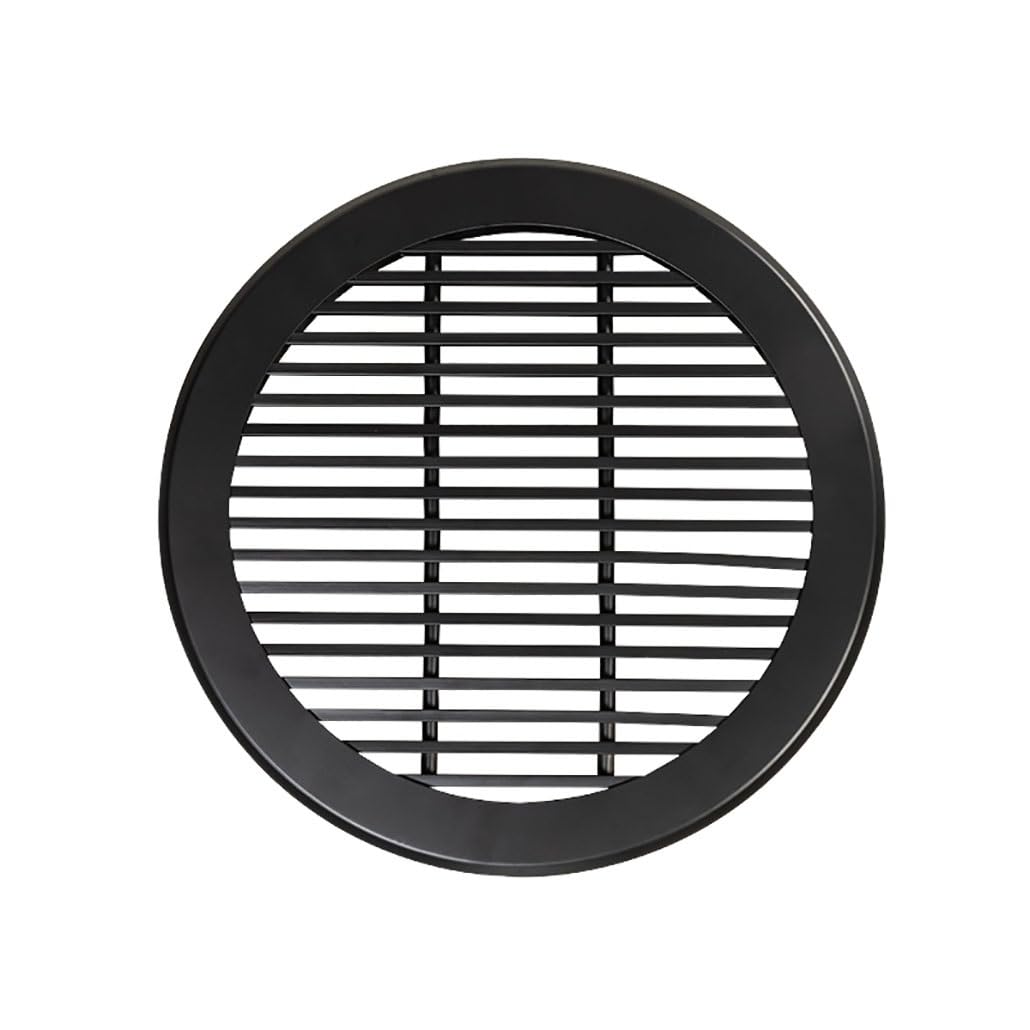 Cubiertas De Ventilación De 15cm Rejillas De Ventilación Redondas – Cubierta De Rejilla – Orificios De Ventilación(Black,45cm/18in)