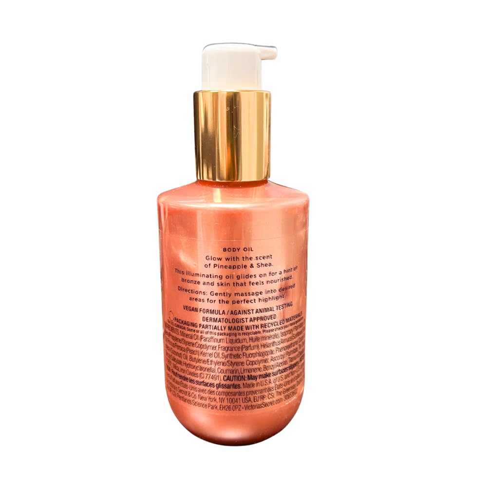 Victoria's Secret PINEAPPLE & SHEA GLOW Highlight Body Oil 6.7 fl oz – Limited Edition - Image 4
