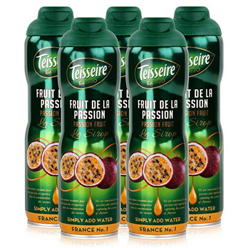 Teisseire Getränke-Sirup Passion Fruit/Passionsfrucht 600ml - Sirup der genauso schmeckt wie die Frucht (5er Pack) Cover