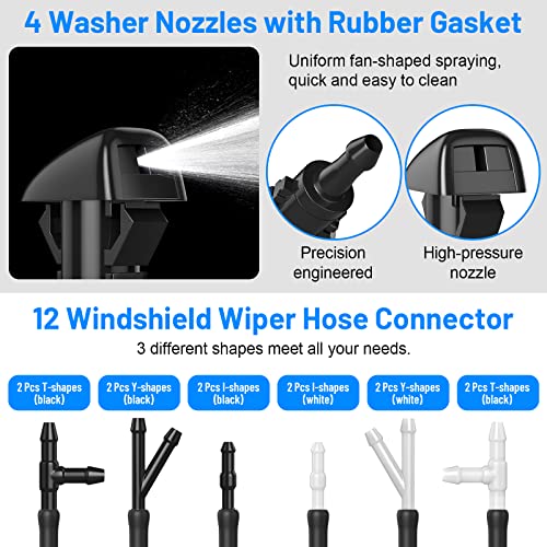 Comkrivy 4805742AB, 5116079AA 52 In 1 Windshield Washer Nozzles Kit, Replacement thumb #3