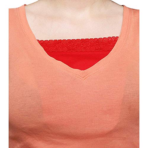 Brachy Women's Lace Cleavage Cover Insert Coverlet Panels Cami Camisole Design, Black, White, Beige, Free Size- Set of 3 BCA_CAMITECHA02