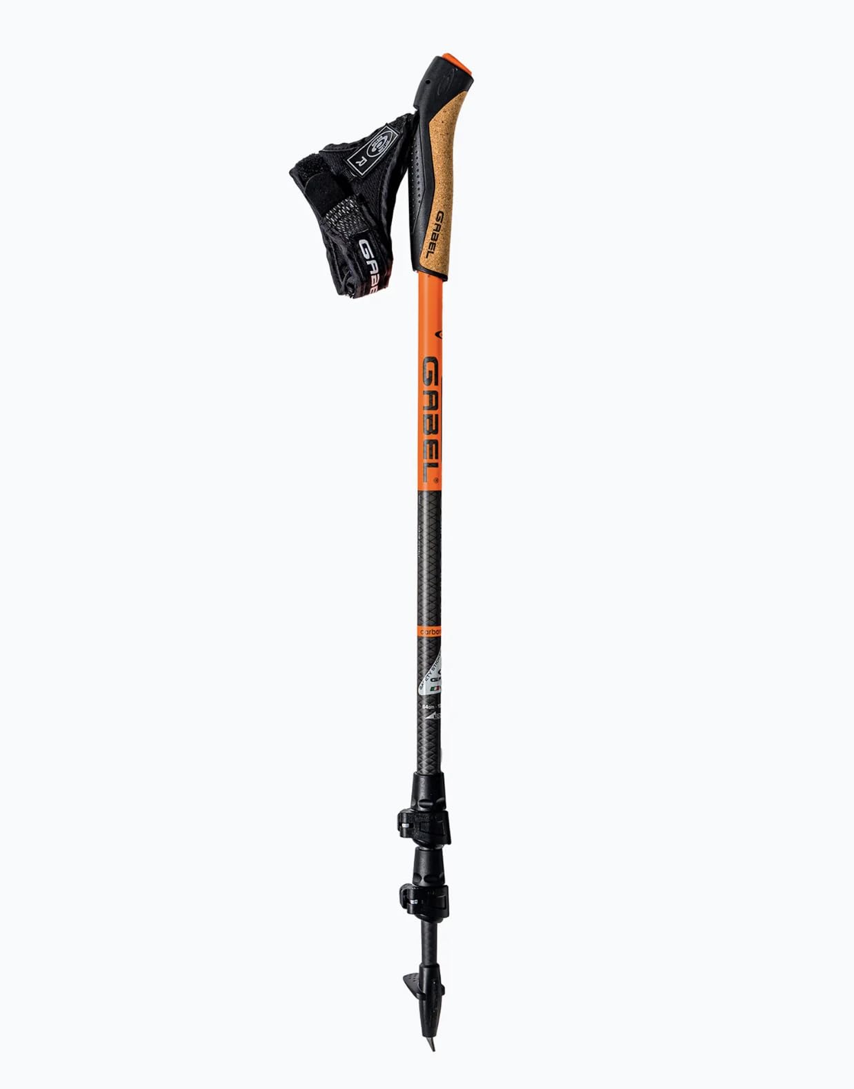 Gabel Bastones de marcha nórdica telescópicos Carbon XT 3S-100 F.L. Fabricado en Italia