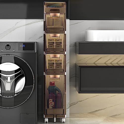Design peu encombrant pour ce meuble de grande capacité qui s'intercale partout