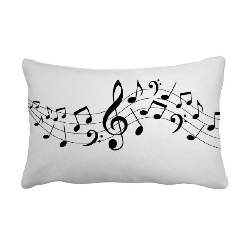 Coussin lombaire musique insert de coussin multicolore 16x24 pouces canapé accueil