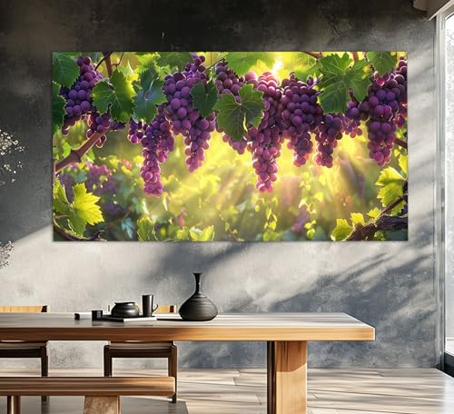 Peinture sur toile de raisin de qualité premium pour une décoration murale raffinée