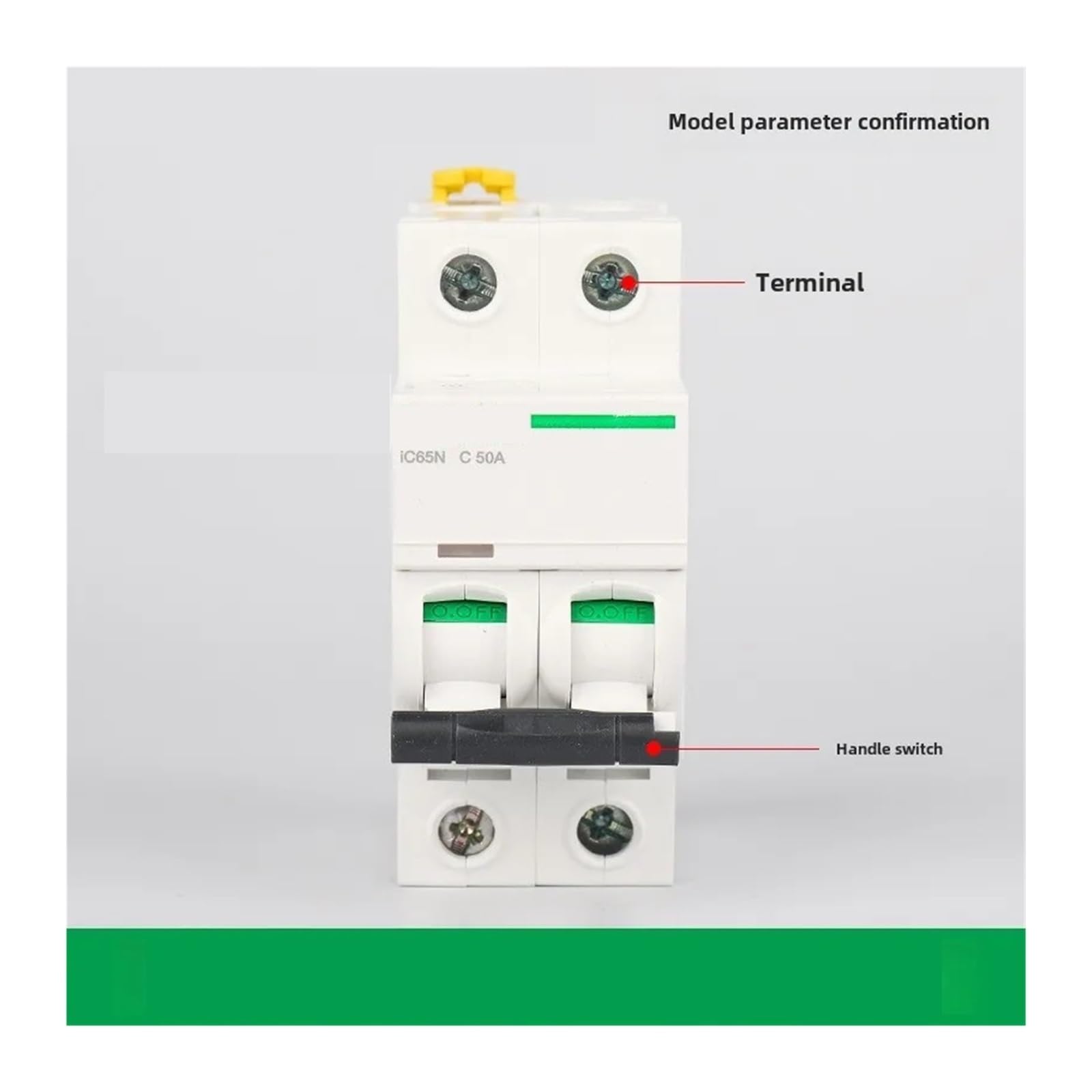 Disjoncteur 1P MCB, Courbe C, Commutateur D'air 1A-63A For Circuits Électriques(4P,20A)