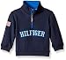 Tommy Hilfiger Baby Boys' Long Sleeve 1/2 Zip Heavy Jersey Knit, Swim Navy, 12 Months