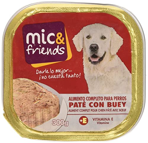 Marca Blanca - Mic&Friends Paté con Buey para Perros, 300g