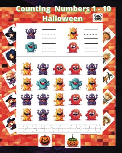 Let's Count 1-10 Halloween: Count, Trace, and Write fun Halloween Objects Workbook